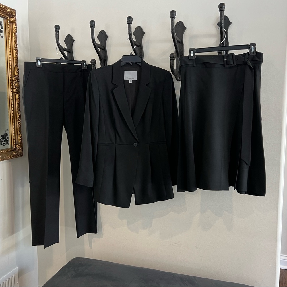 Classiques Entier 3 piece Black Suit - Jacket, Skirt, & Pants